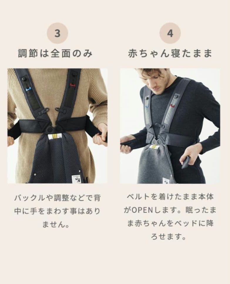 BABYBJORNのベビーキャリア MINI メッシュ パーリーピンク