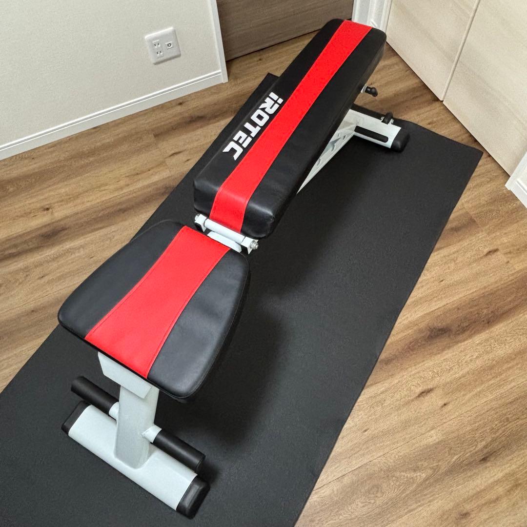 iROTEC（アイロテック） トレーニングベンチ 黒/赤
