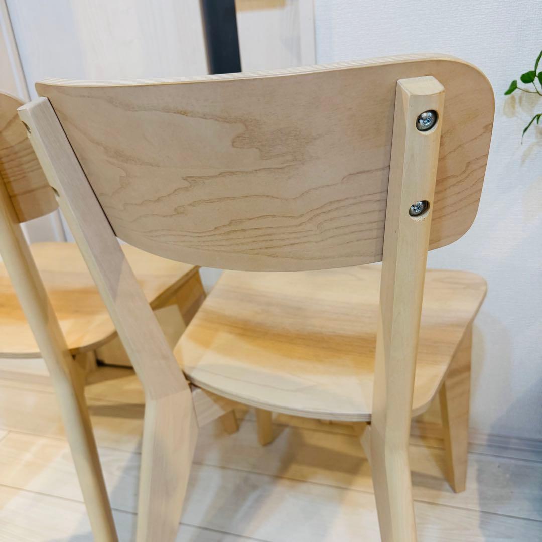 [IKEA]イケア　LISABO リーサボー チェア アッシュ2脚セット ①