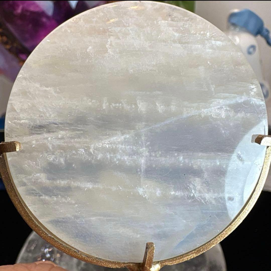 高品質 ホワイトムーンストーン満月♡No.2495