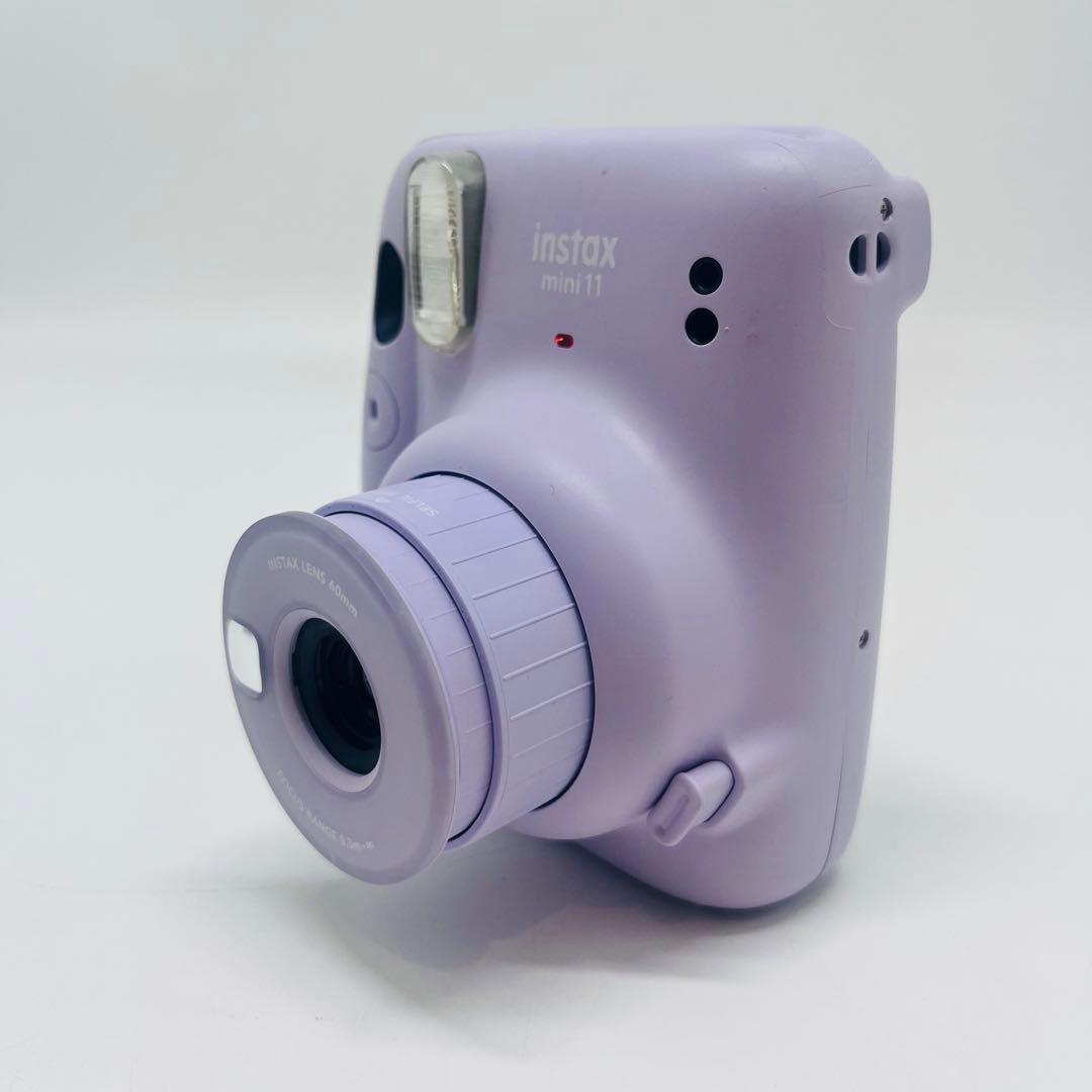 instax mini 11 チェキ　パープル　カメラ