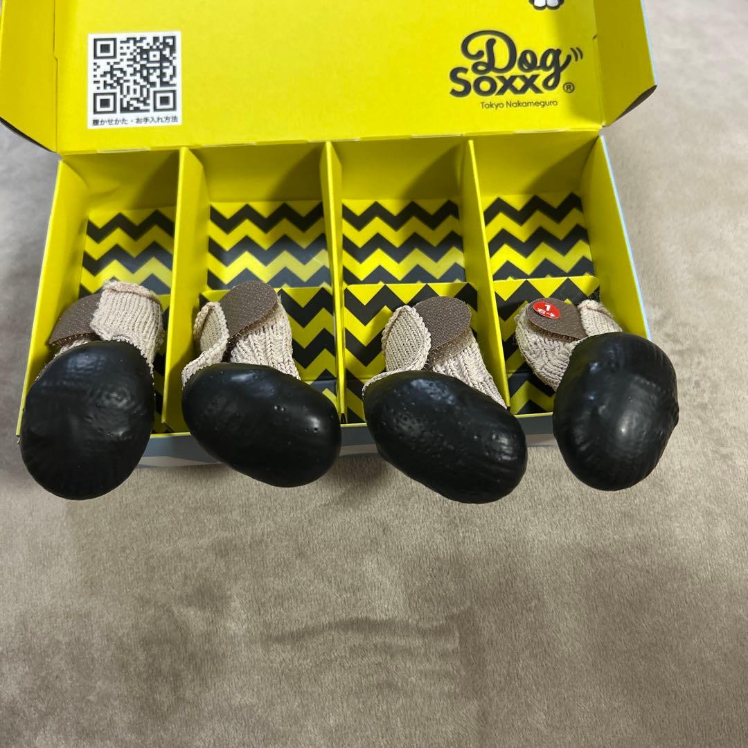 DogSoxx 犬用靴 4足セット ベージュ　XS