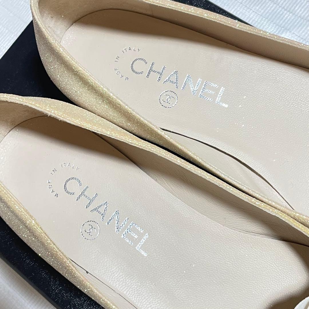 CHANEL バレエシューズ 37.5 C