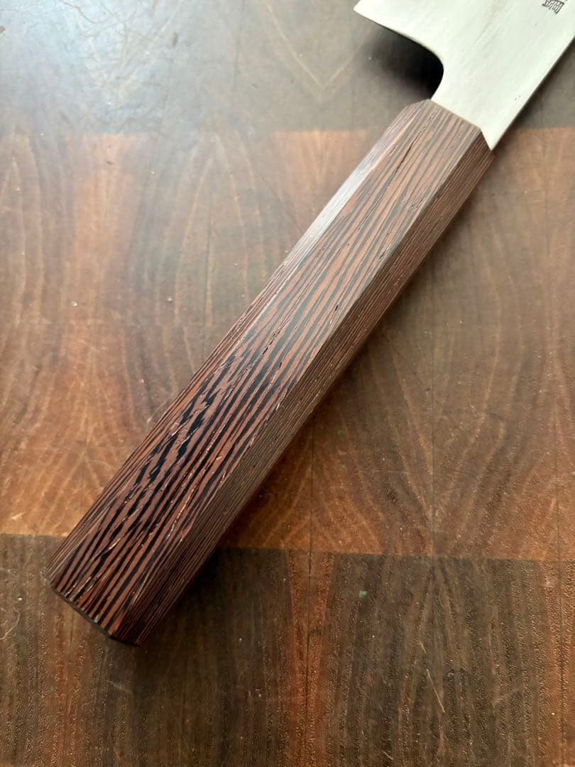 堺打刃物　切付　文化包丁　180mm 6寸　白ニ　三徳　包丁　和包丁　白鋼