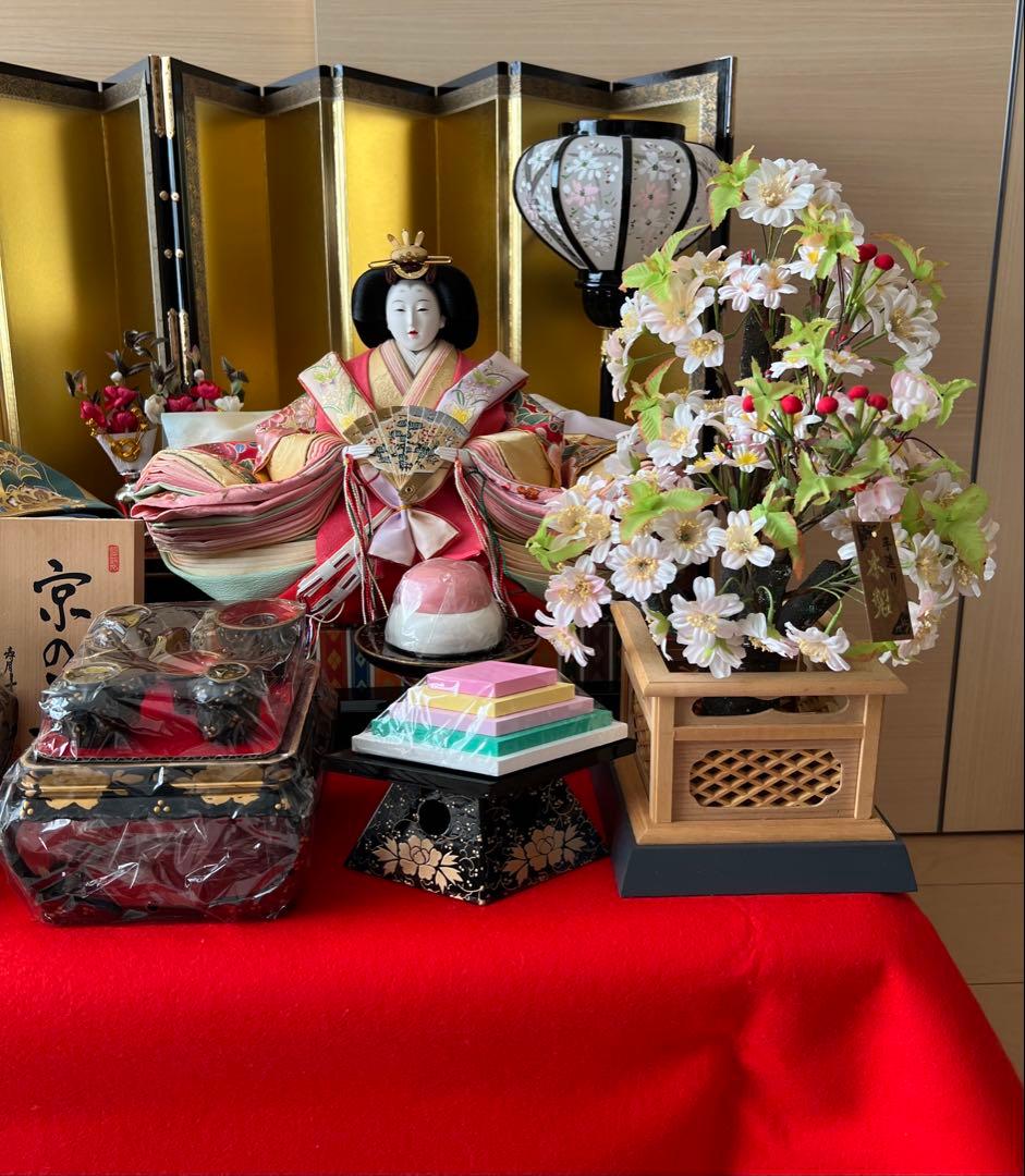雛人形 親王飾り お内裏様 お雛様セット ひな祭り 被布付き