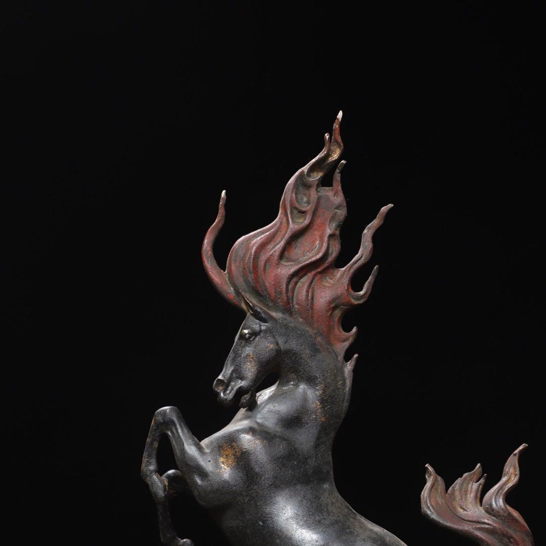 旧蔵　銅製 馬モチーフ文鎮　飾り　置物