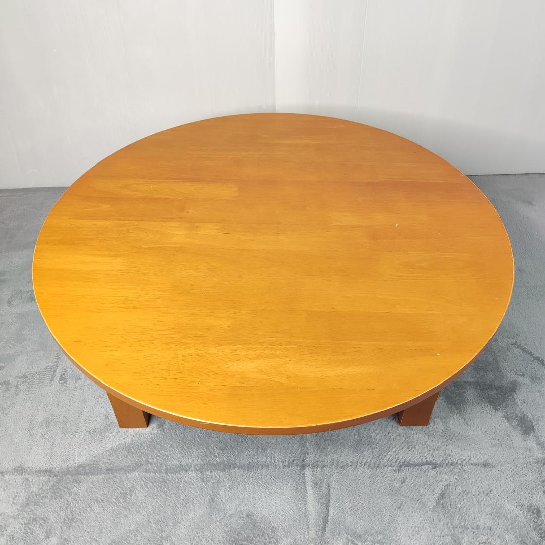 天然木製　丸テーブル　座卓　ちゃぶ台　レトロ　アンティーク　直径80 高さ30