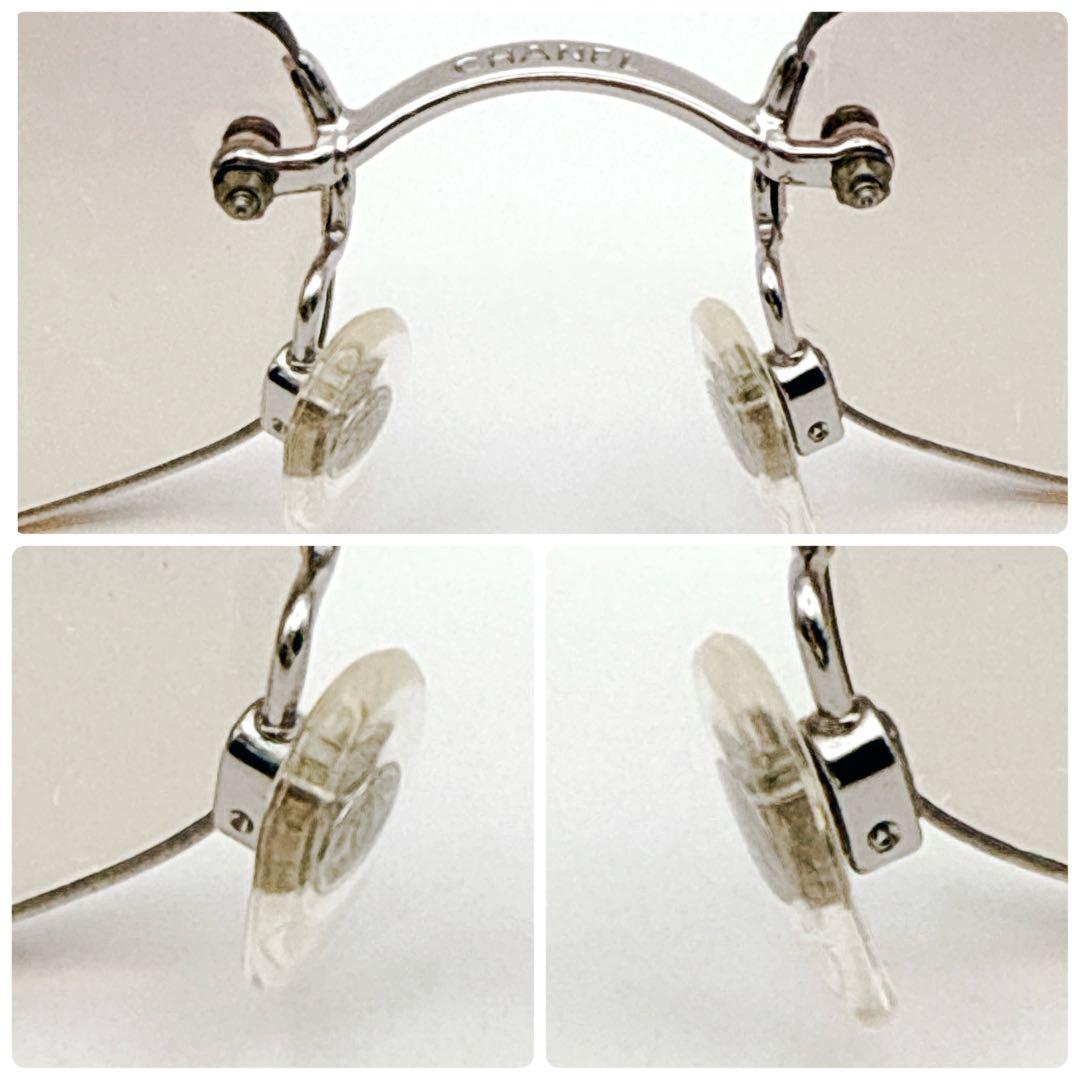 希少✨ CHANEL シャネル リムレス サングラス グラデーション ピンク