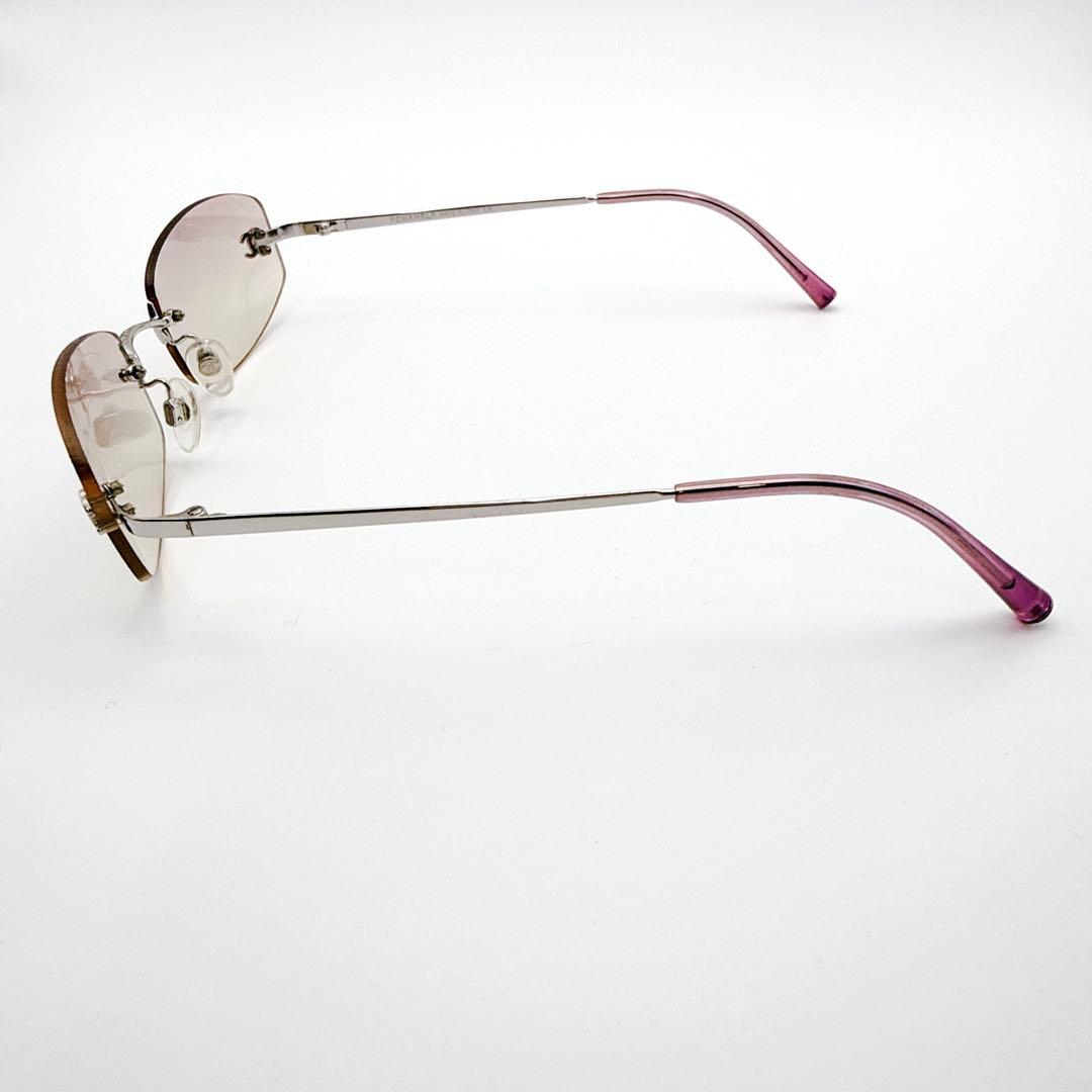 希少✨ CHANEL シャネル リムレス サングラス グラデーション ピンク