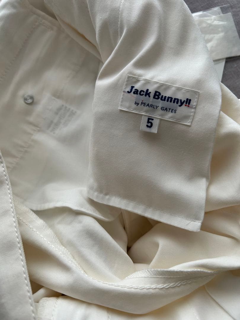 新品　Jack Bany by パーリーゲイツ　サイズ5 （L）白パンツ