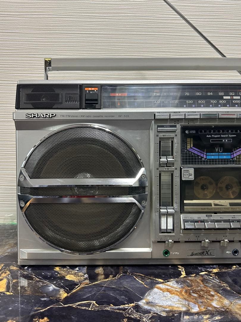 美品 SHARP シャープ GF-535 ラジカセ ラジオ動メンテナンス済み