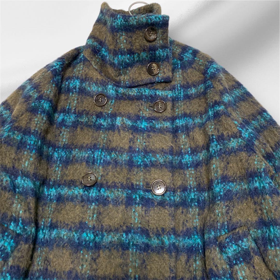 大きいサイズ！ROSSO35 イタリア製ウールアルパカブレンドステンカラーコート