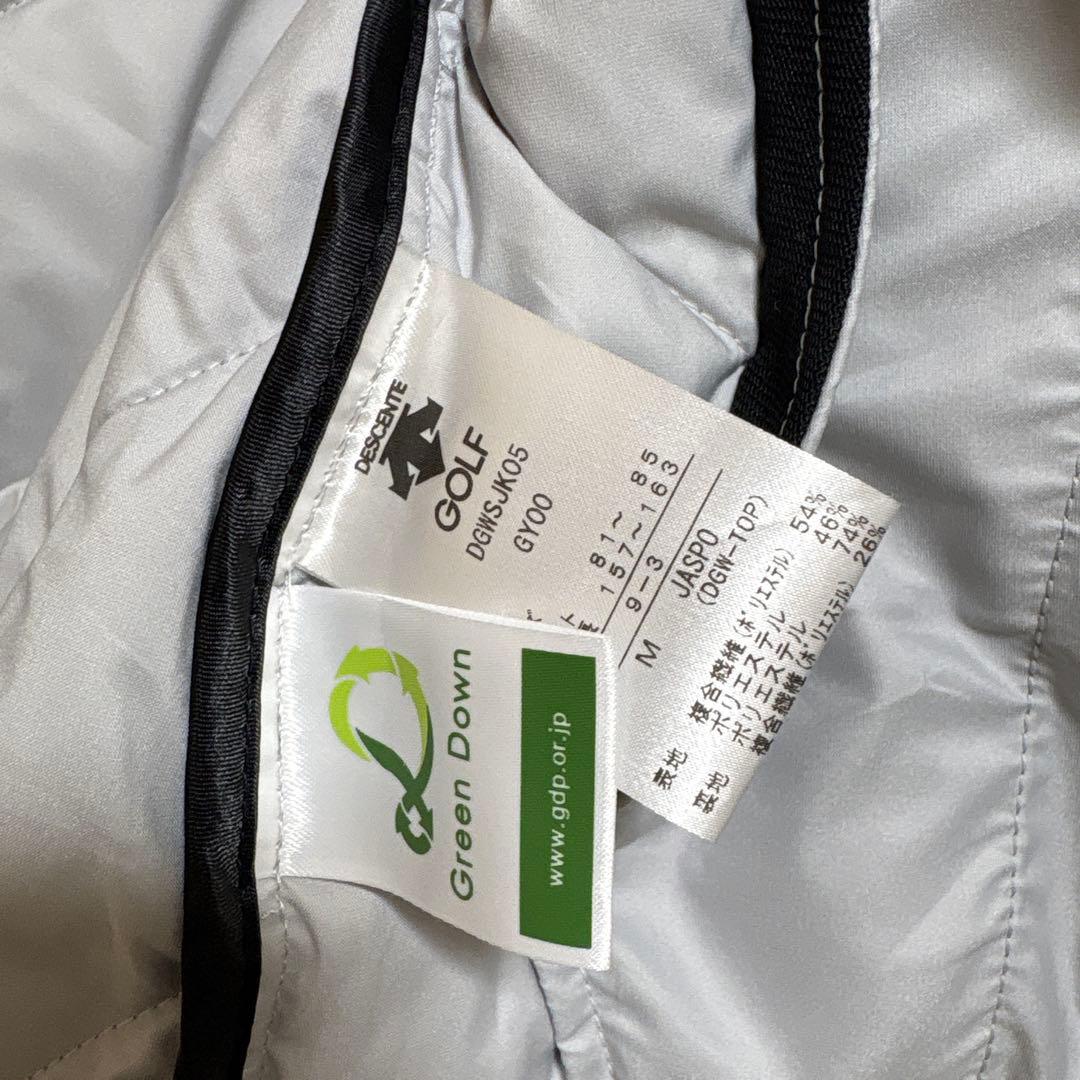 デサント　DESCENTE ゴルフ　中綿　ダウン90% ジャケット　M グレー黒