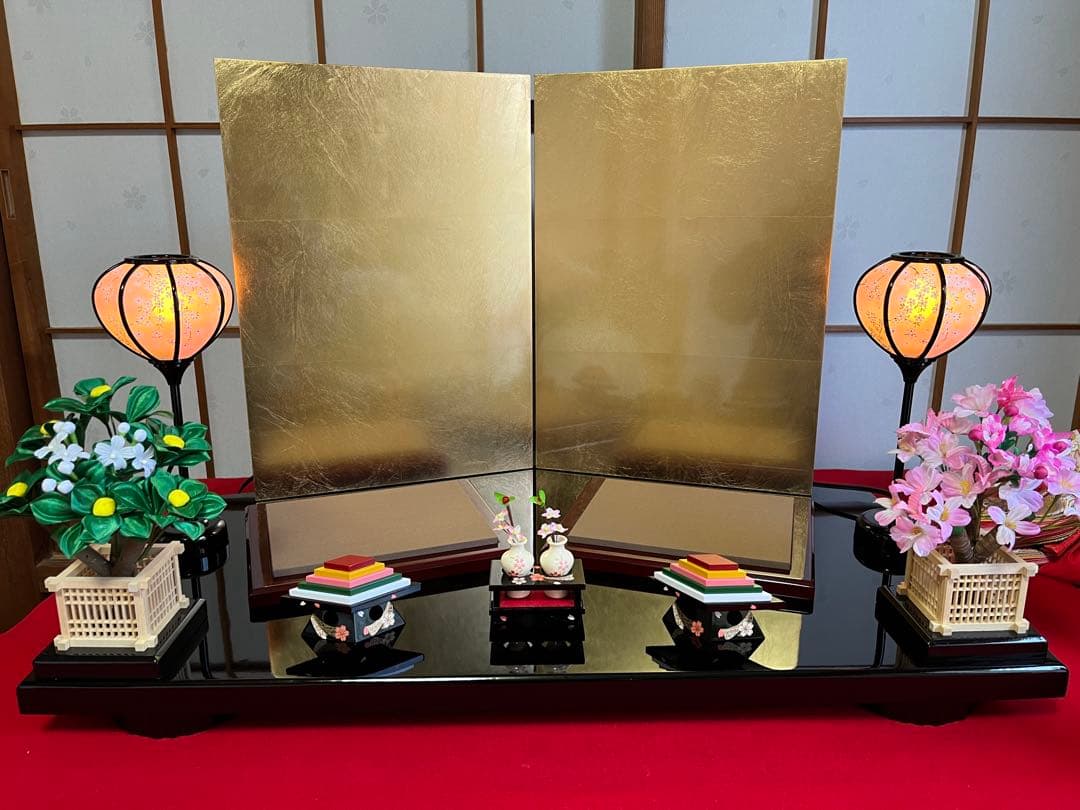 親王飾り　1216 五角形飾り台セット