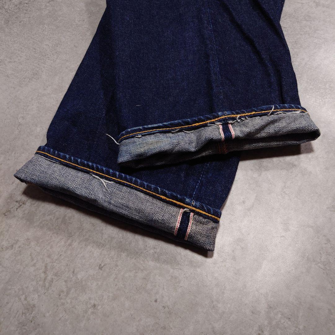 EVISU エヴィス カモメデニム 濃紺 耳付 白カモメ 2001 W36