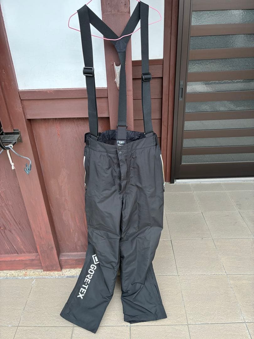 ゴアテックスgoretexフィッシングスーツ ブラック L