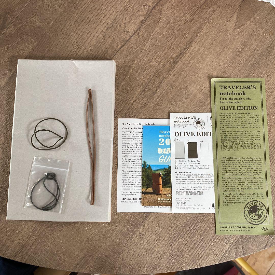 トラベラーズノート　限定オリーブエディション　ペンホルダー