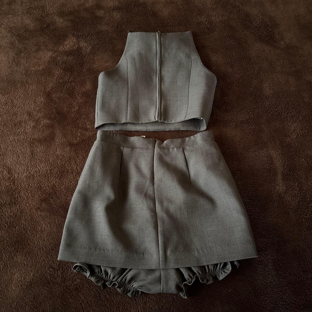 shushutong キャミソール　ダブルレイヤードスカ