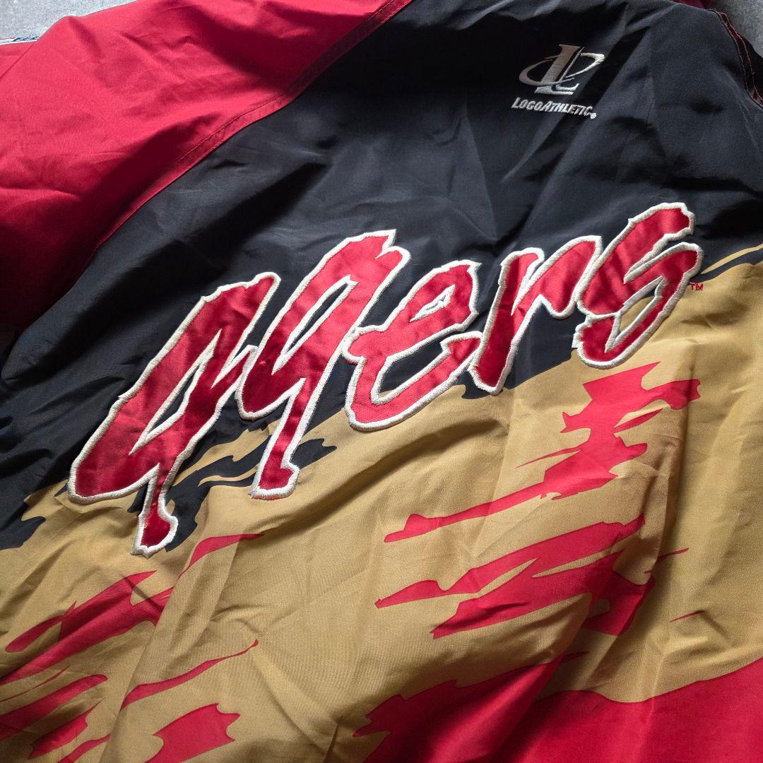 美品90sNFLサンフランシスコフォーティナイナーズ49ersナイロンジャケット