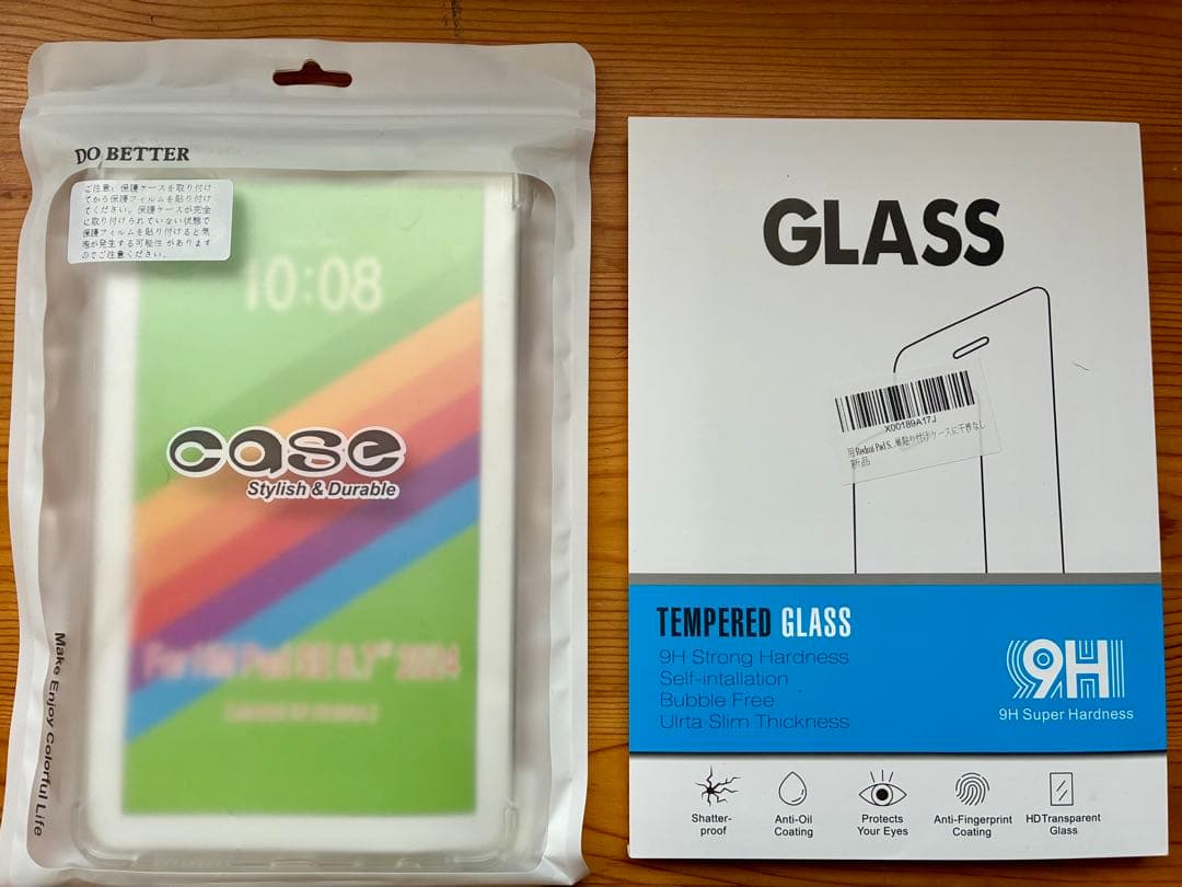 Redmi Pad SE 8.7 本体 保護ガラスと透明ケース付