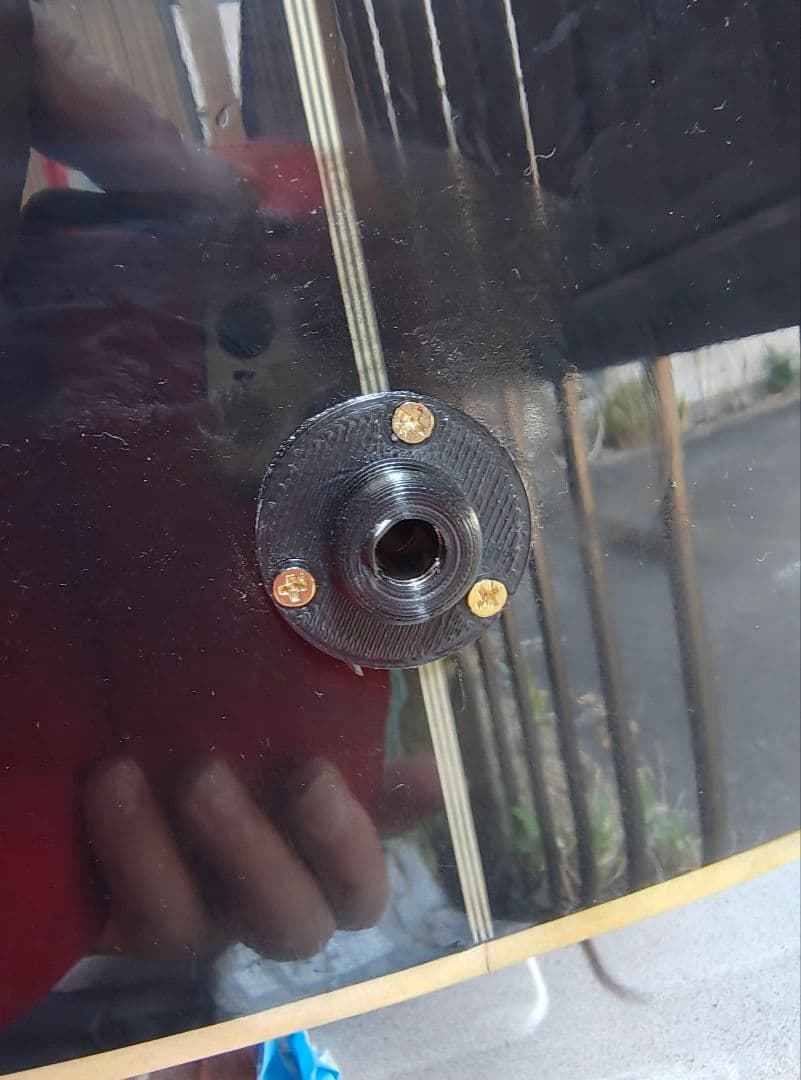 美品 ブラックハミングバード ピックアップ付エレアコ レリック加工