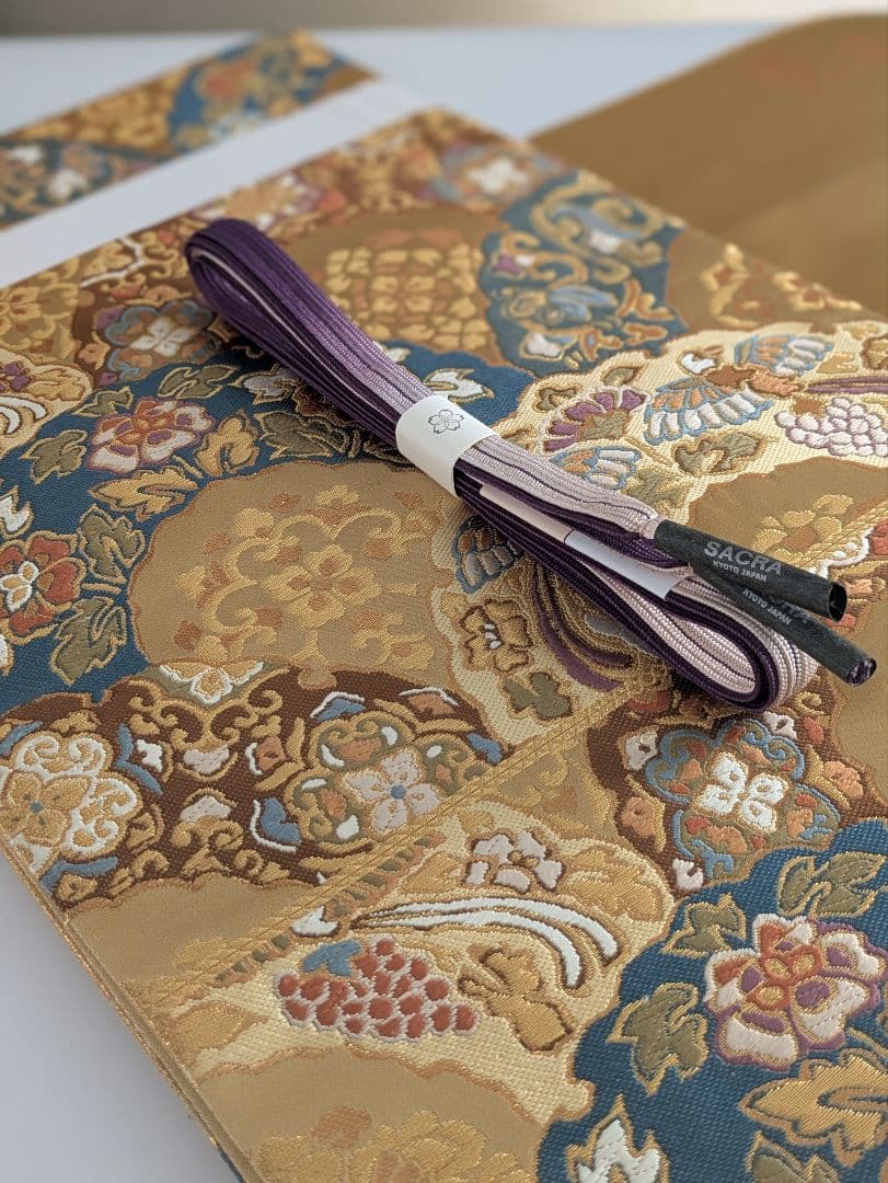 ぱ*ぴ様 正絹西陣織伝統工芸士フォーマル鳳凰雪輪文様