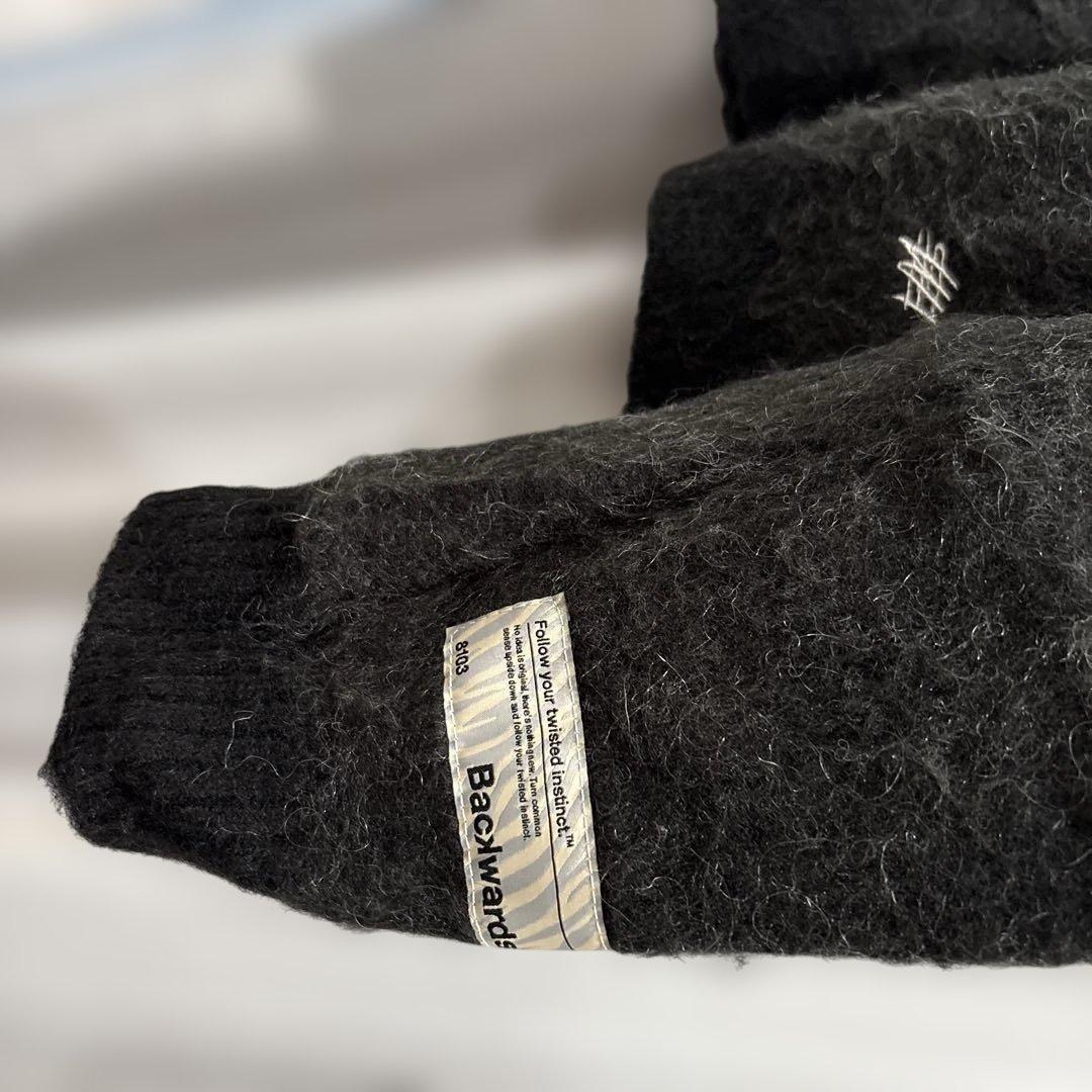 BackWards レオパード柄 カーディガン　ゴルフウェア