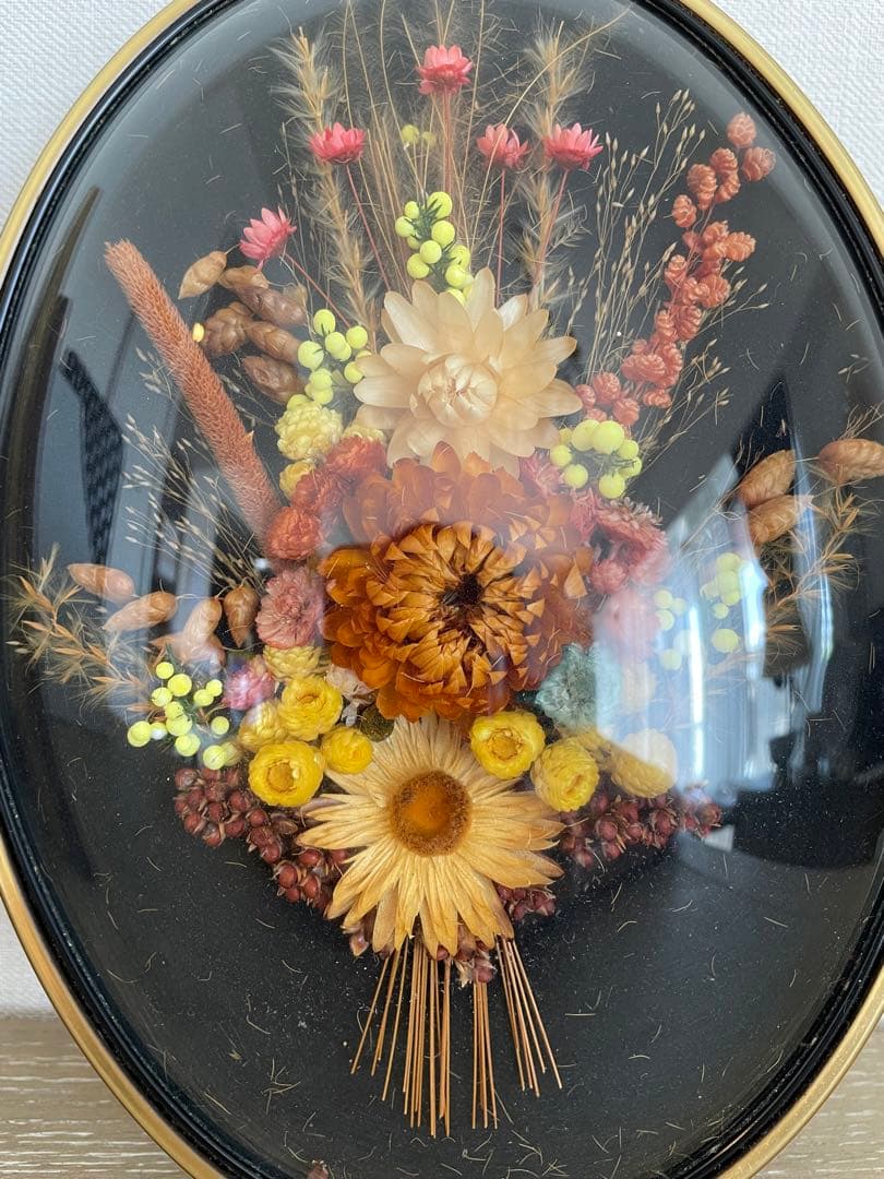 アンティークガラスドームフレーム