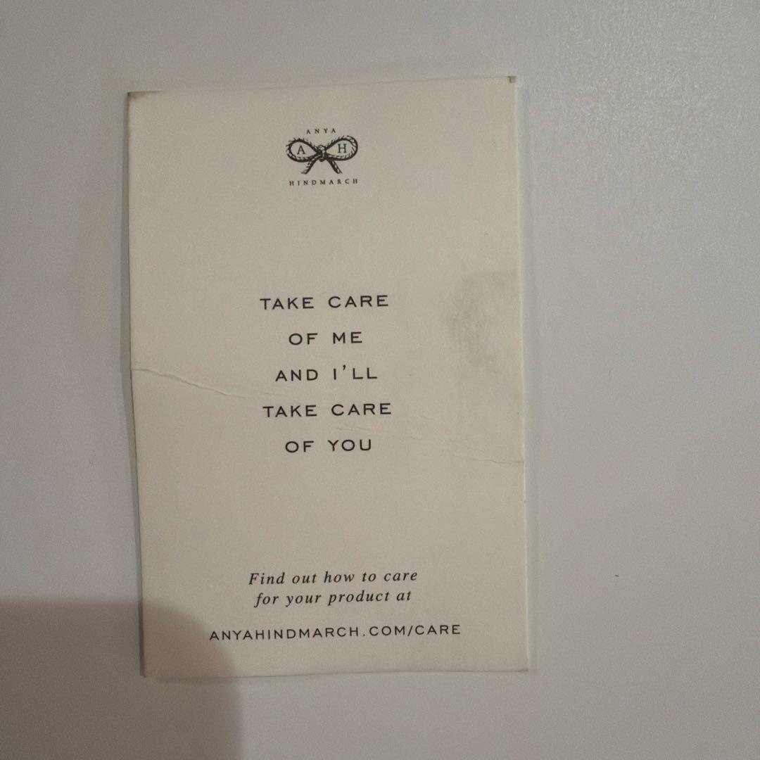 ロ*ェ様 アニヤハインドマーチ　ブラックレザー ハンドバッグ　カーカー