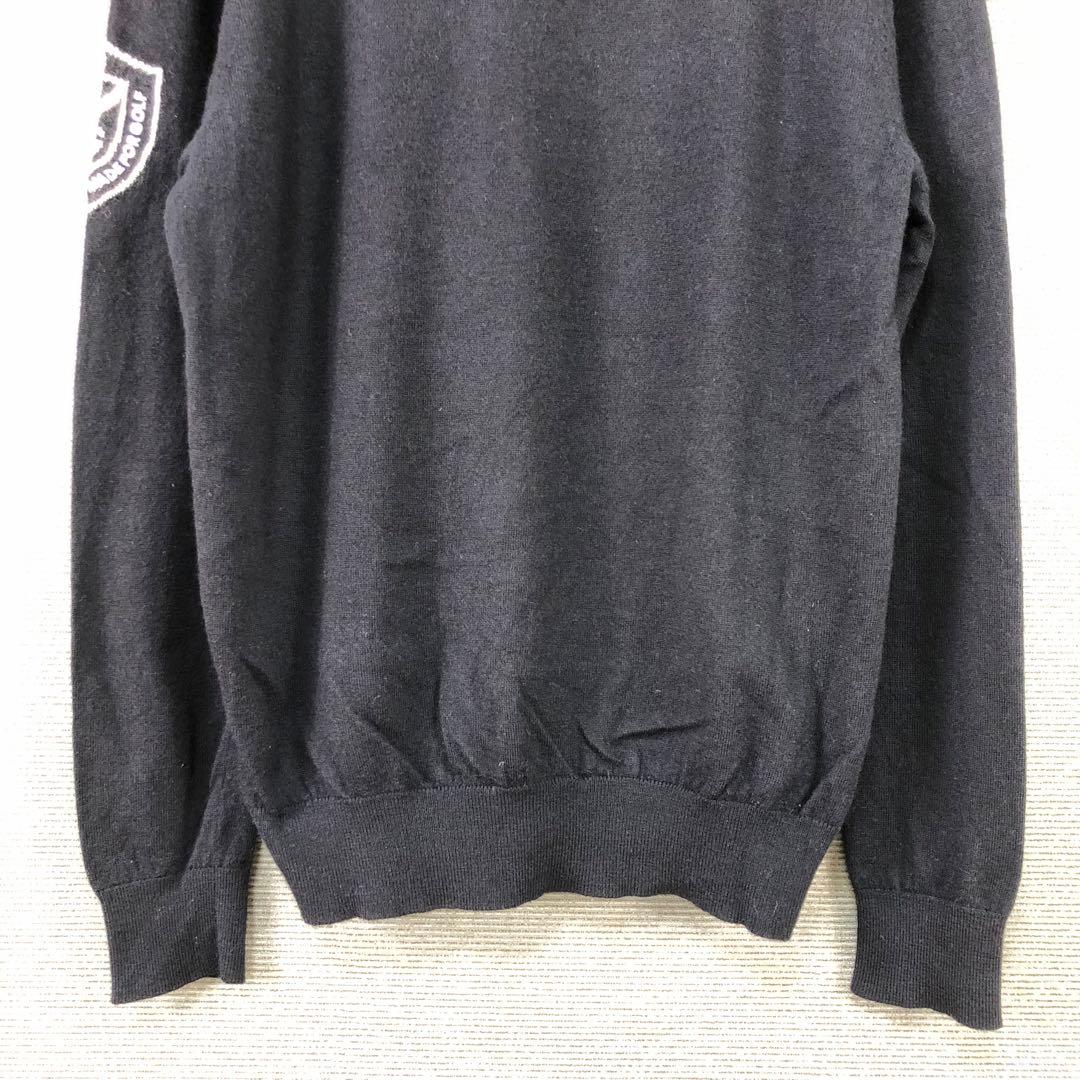 PEARLY GATES ロゴ 長袖ニット 4 ブラック