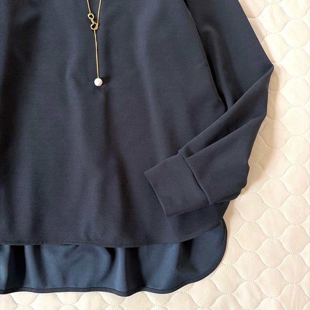 【美品】BEARDSLEY Tブラウス　サイズ0 ダークグレー