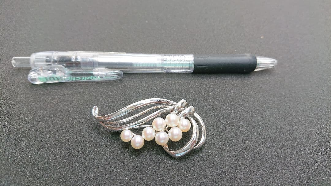 ミキモト真珠 MIKIMOTO シルバーパールブローチ 5-6mm
