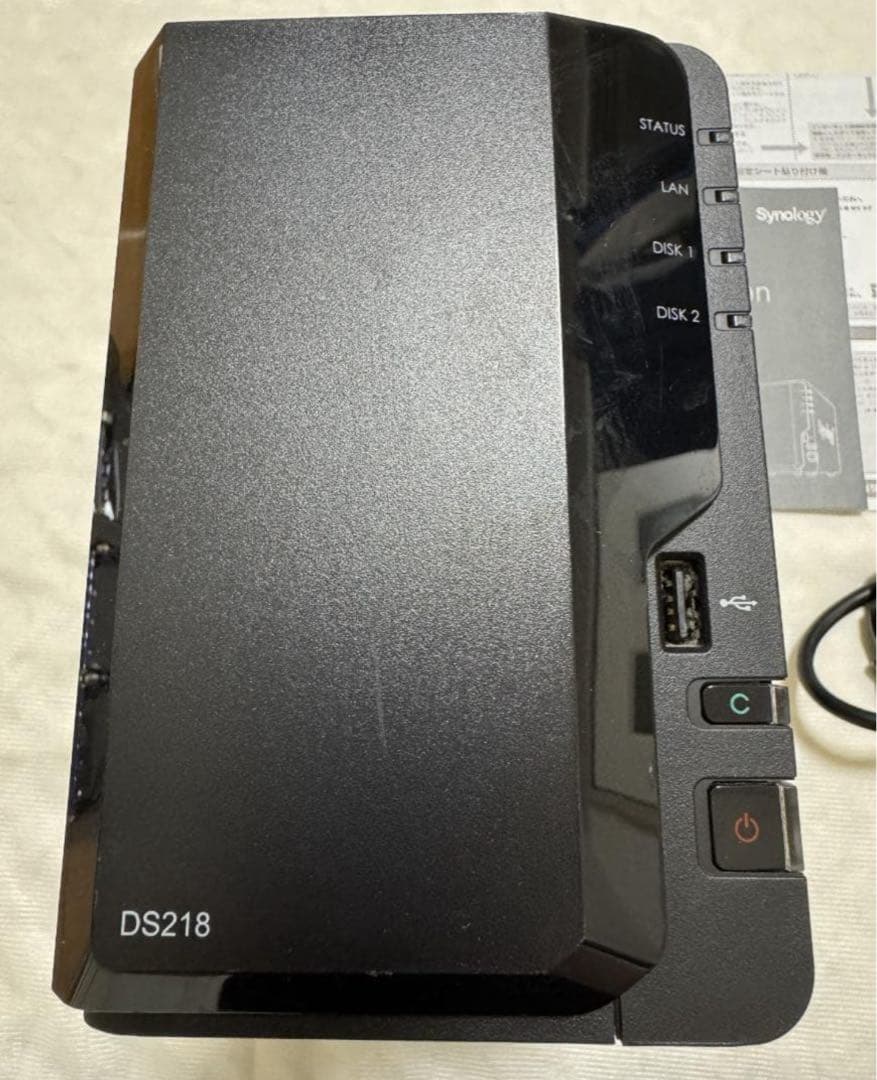 Synology DS218 NAS IronWolf 8TB×2 16TB