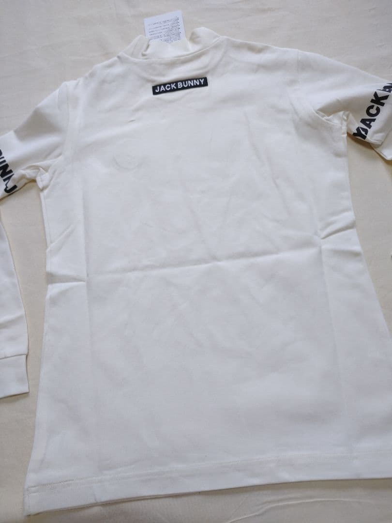 モックネック長袖シャツ レディース ゴルフ ホワイト 0サイズS ジャックバニー