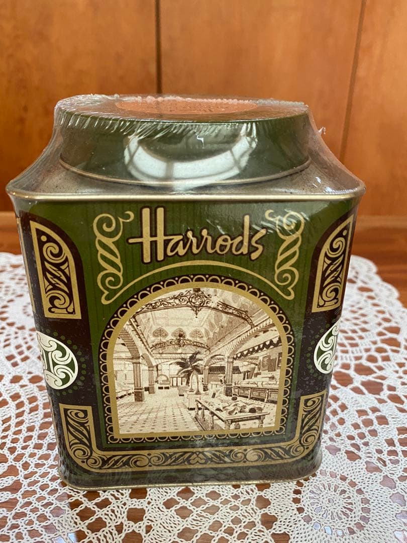 【未開封】ヴィンテージ Harrodsハロッズ紅茶缶 /ティーバッグ 1997年
