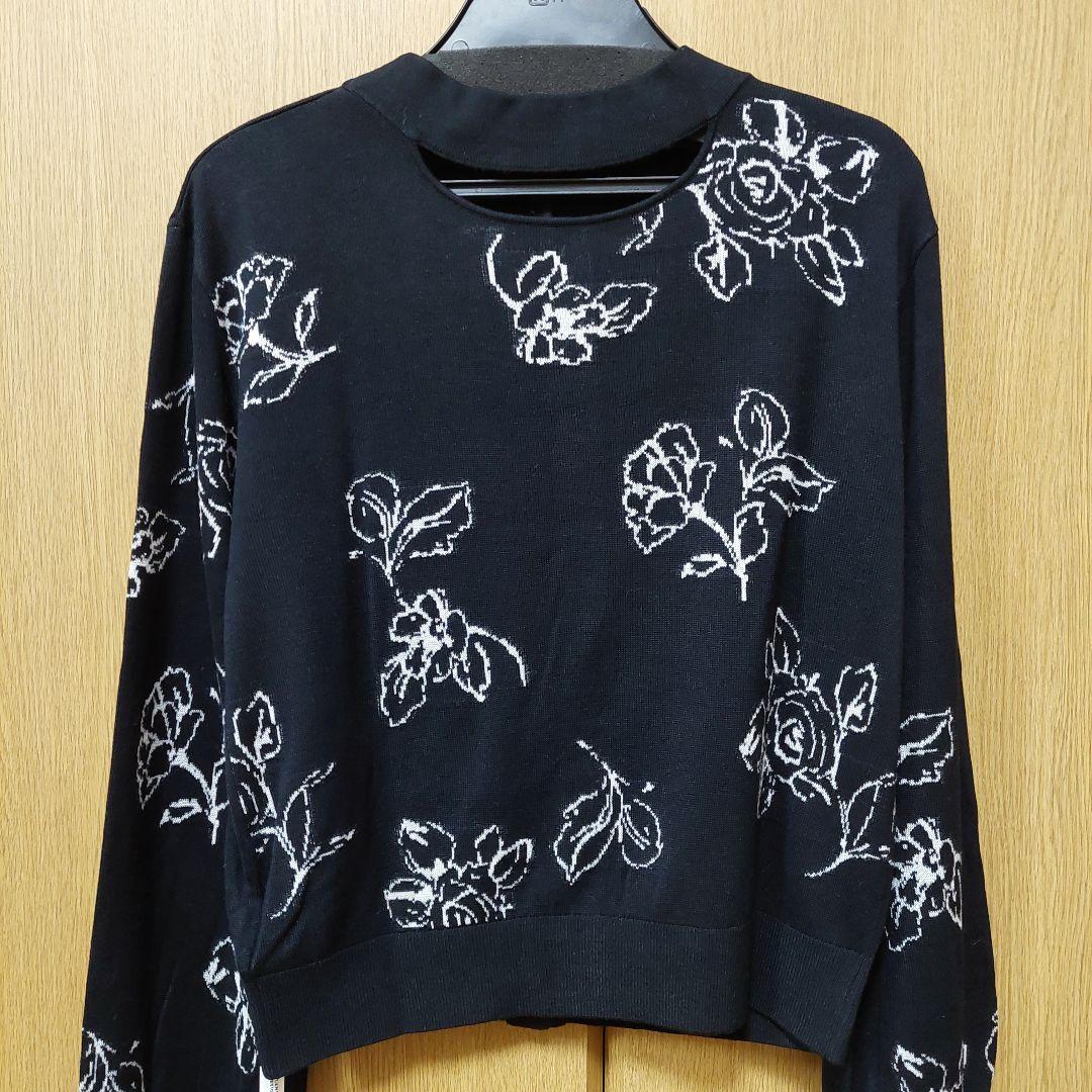 CLANE 田中みな実 THIN FLOWER W FACE CARDIGAN