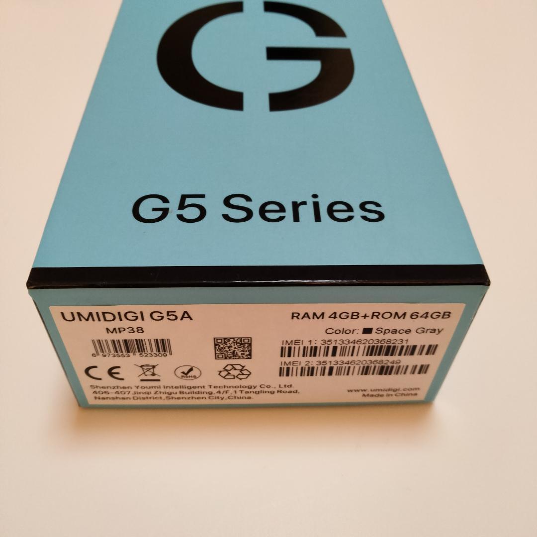 【UMIDIGI G5A】外箱付き／ほぼ新品／動作確認済み／Android