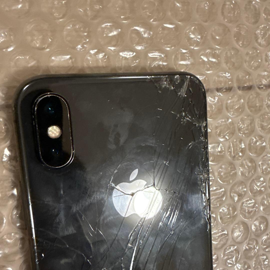【背面割れあり】iPhoneX 256GB