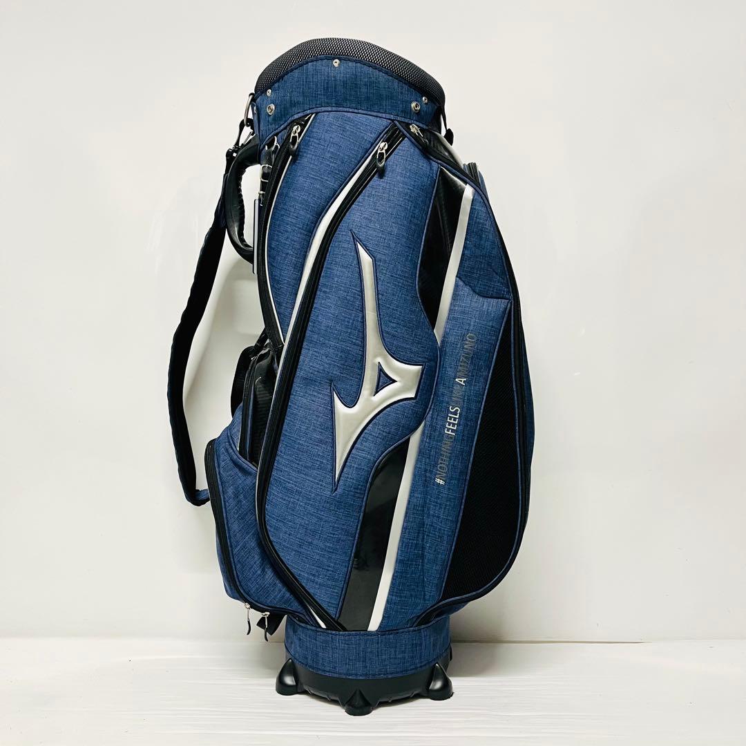 ミズノ　キャディバッグ　MIZUNO デニム　軽量　美品　ゴルフバッグ　ゴルフ
