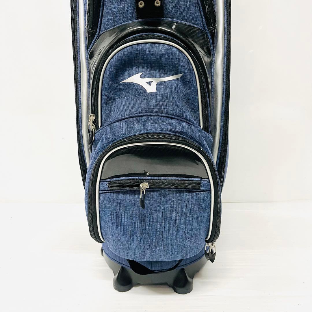 ミズノ　キャディバッグ　MIZUNO デニム　軽量　美品　ゴルフバッグ　ゴルフ