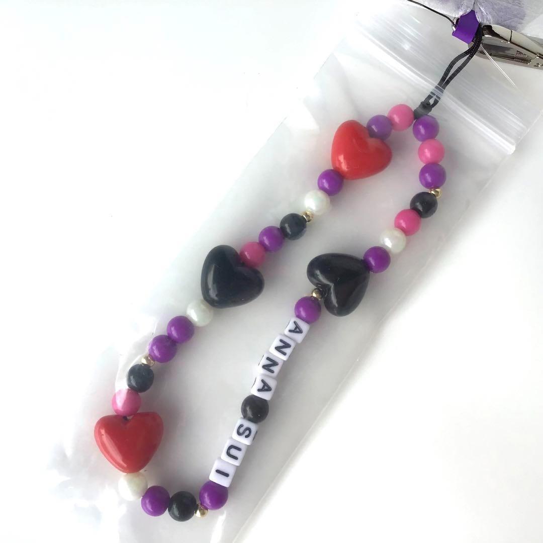 【新品】アナスイ✨アリス スマホストラップ Disney コラボ パープル