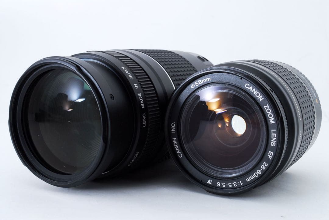 カメラバッグ付☆キャノン canon kiss x 9標準&望遠レンズセット