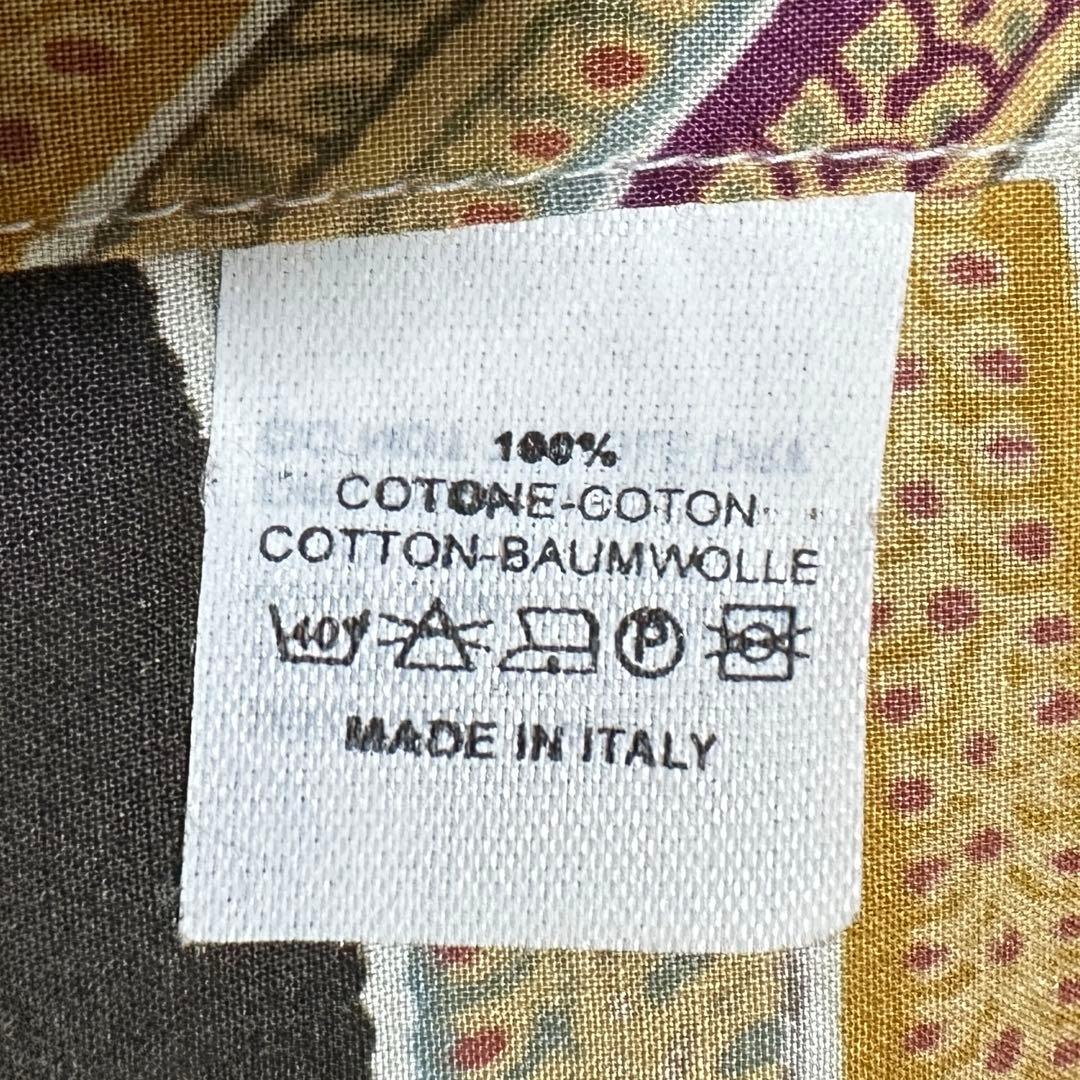 美品✨エトロ　ETRO ペイズリー総柄シャツ　長袖　ベージュ　パープル
