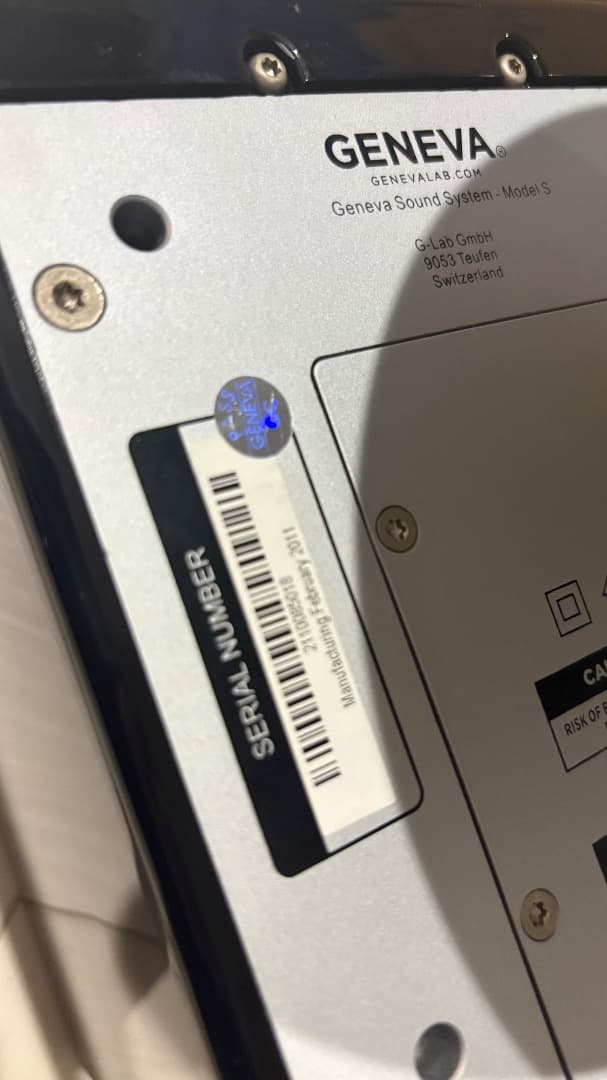 Geneva Sound System S 鏡面ブラック　美品