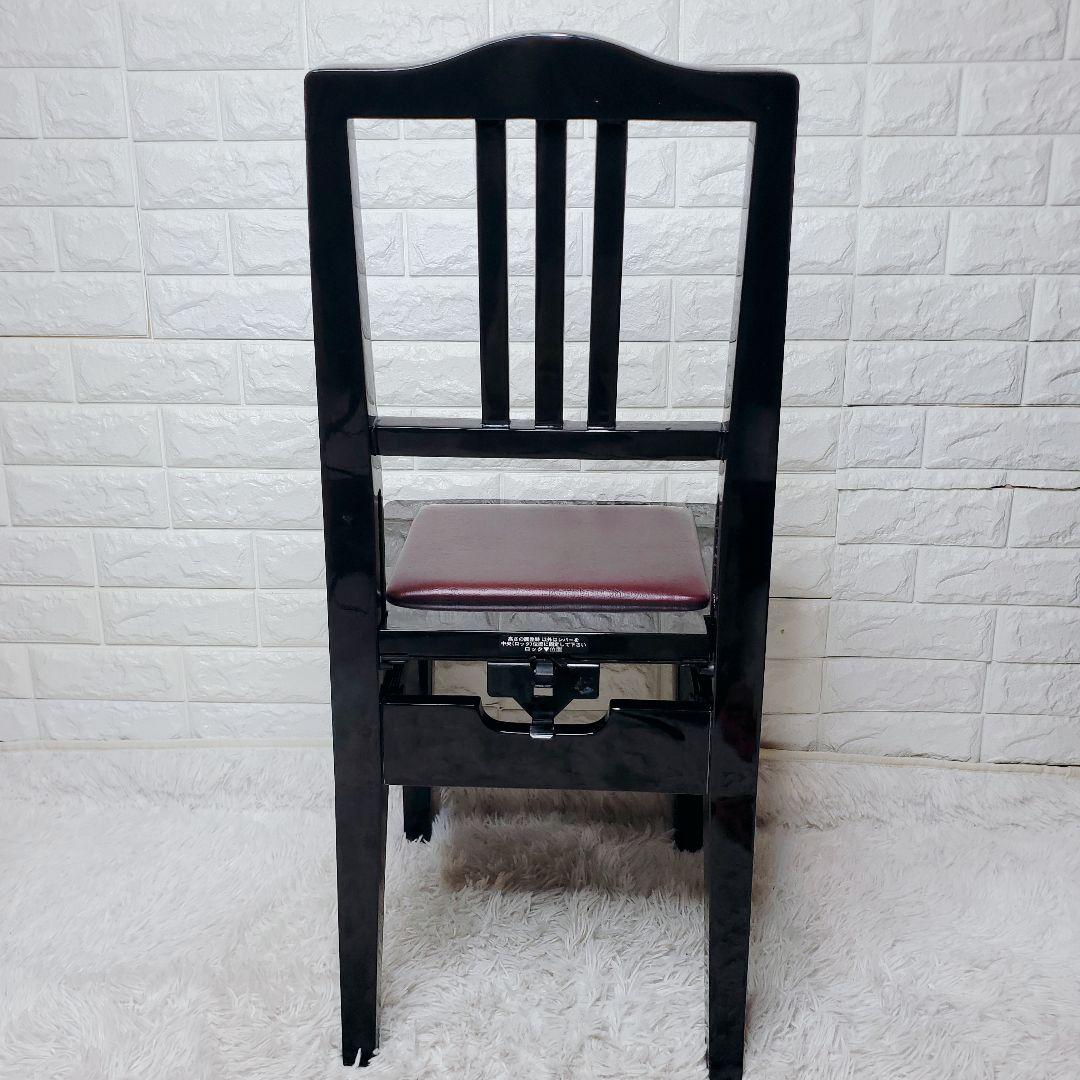 トムソン椅子　ピアノ椅子　黒　ブラック