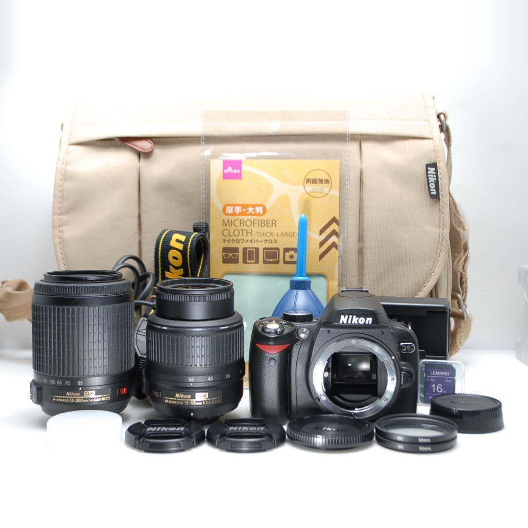 ❤️入門モデル❤️Nikon D60 ダブルレンズセット 動作良好 美品 良品
