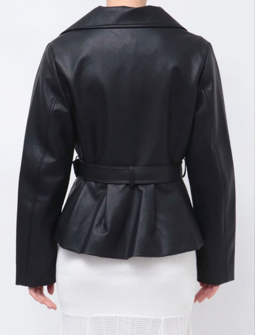 【新品・美品】RESEXXY|ペプラムライダースジャケット