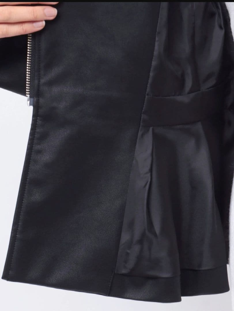 【新品・美品】RESEXXY|ペプラムライダースジャケット