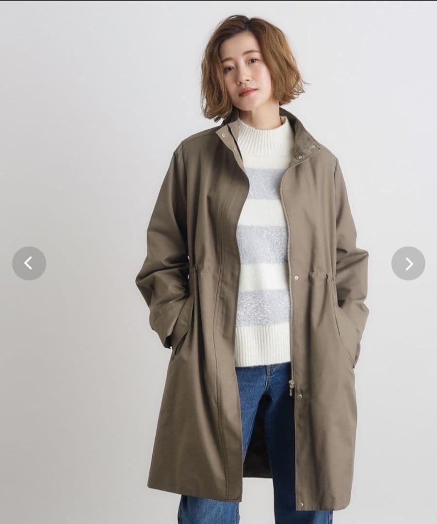 トープ　撥水　4way　フェイクファーライナー　ロング　マンパ