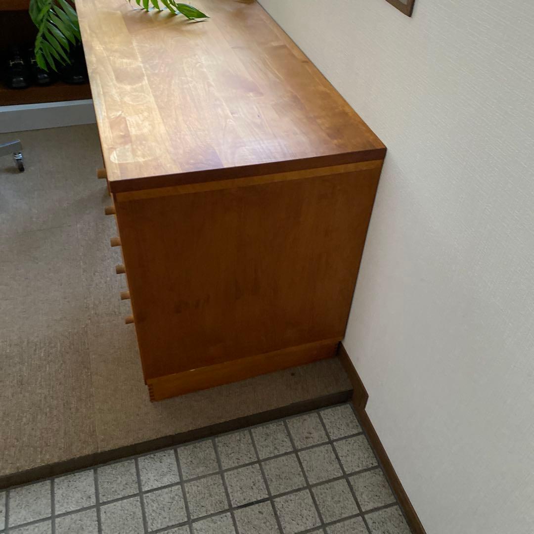 イクスス ikususu 片袖デスク アルダー材無垢 書斎デスク　机